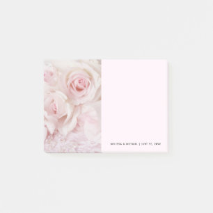 Antike rosa Rosen elegantes Bouquet Post-it Klebezettel