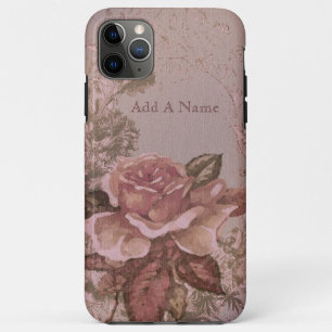 Antike rosa Rosen-Illustration iPhone 11 Pro Max Hülle
