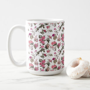 Antike rosa Rosen Kaffeetasse