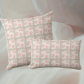 Antike rosa Rosen Patchwork Dekokissen