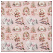 Antike rosa Viktorianisches Weihnachtsgebäck Stoff (Muster)