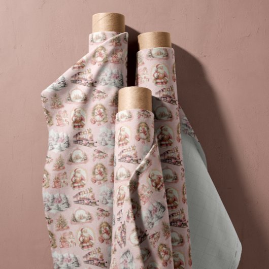 Antike rosa Viktorianisches Weihnachtsgebäck Stoff