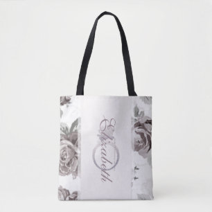 Antike rosafarbene Rosen-Hochzeitspartybegünstigun Tasche