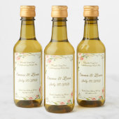 Antike Rose 2 x 3 Mini Weinkarte Weinetikett (Flaschen)