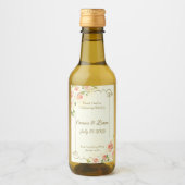 Antike Rose 2 x 3 Mini Weinkarte Weinetikett (Vorderseite)