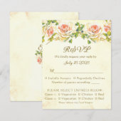 Antike Rose 4.25 x 5.5 UAWG Flachkarte 1 (Vorne/Hinten)