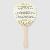 Antike Rose 4 x 6 Programmlüfter Fächer (Rückseite)