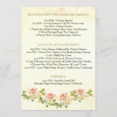 Antike Rose 5 x 7 Hochzeitswohnung Programm (Rückseite)