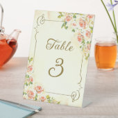 Antike Rose 6 x 8 Tischnummern Pedestelle Zeichen Sockelschild (In Situ)