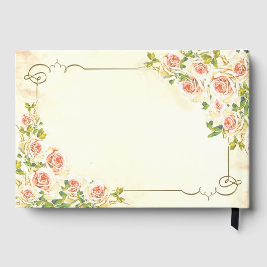 Antike Rose 9 x 6 Gästebuch (Rückseite)