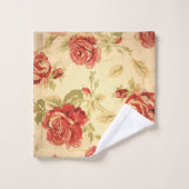 Antike Rose Badhandtuch Set (Waschlappen)