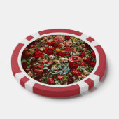 Antike Rose Blume Vintager Garten Klassisches Desi Pokerchips (Einzeln)