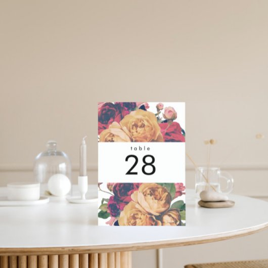 Antike Rose Botanische Fete Hochzeit Tischnummern