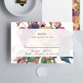 Antike Rose Botanische Fete Wedding RSVP Card