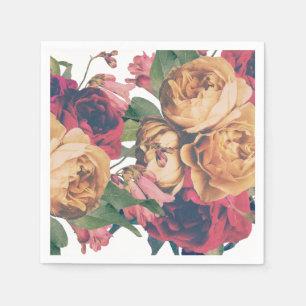 Antike Rose Botanischer Fete Hochzeitstisch Napkin Serviette