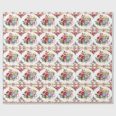 Antike Rose Botanisches Kunsthandwerk oder Retro-G Geschenkpapier (Flach)