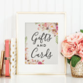 Antike Rose Brautparty Geschenke und Karten Poster