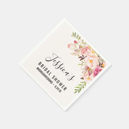 Antike Rose Brautparty Napkins Serviette (Ecke)