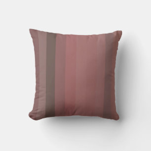Antike Rose & Cocoa Vertikale Streifen Kissen