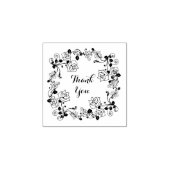 Antike Rose Danke Briefmarke Gummistempel (Prägung)