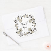 Antike Rose Dankeschön Aufkleber (Umschlag)