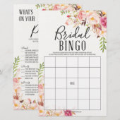Antike Rose Doppelseitiges Brautparty Spiele (Vorne/Hinten)