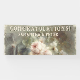 Antike Rose Elegant Weich rosa Wasserfarben Banner