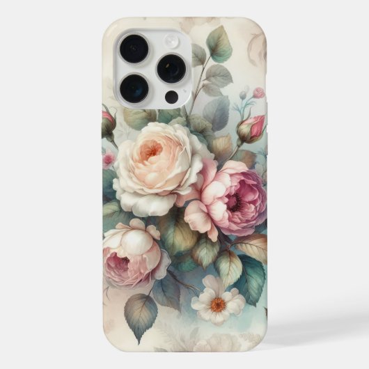 Antike Rose iPhone Hülle (Rückseite)