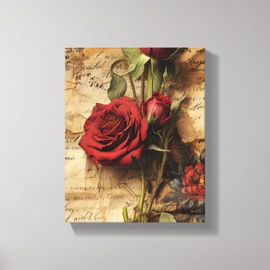 Antike Rose Leinwanddruck (Vorderseite)