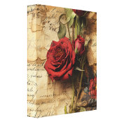 Antike Rose Leinwanddruck