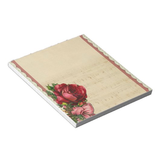 Antike Rose Notizblock (angewinkelt)