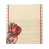 Antike Rose Notizblock (Vorderseite)