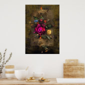 Antike Rose Poster (Küche)
