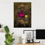 Antike Rose Poster (Heimbüro)