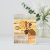 Antike Rose Postkarte (Stehend Vorderseite)