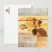Antike Rose Postkarte (Vorne/Hinten)