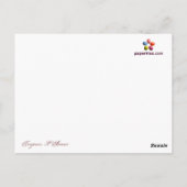 Antike Rose Postkarte (Rückseite)