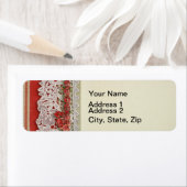 Antike Rose Rustikale rote Viktorianische Burlap (Insitu)