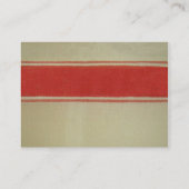 Antike Rose Rustikale rote Viktorianische Burlap Visitenkarte (Rückseite)