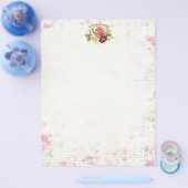 Antike Rose Scrapbooking/Stationäre Papiere Flyer (Einzeln)