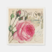 Antike Rose Serviette (Vorderseite)