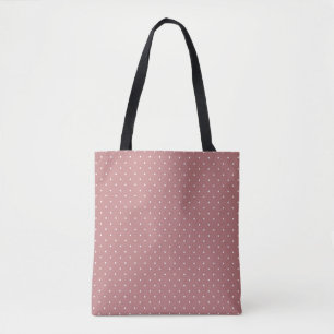 Antike Rose und weiße Punkte 2 Tasche