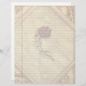 Antike Rose Vintages Notebook (Vorne/Hinten)