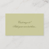 Antike Rose Visitenkarte (Rückseite)