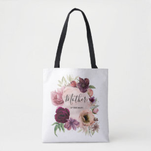 Antike roségoldene und burgunderrote Hochzeit Tasche