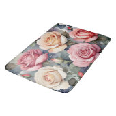 Antike Rosen Badematte (Schrägansicht)