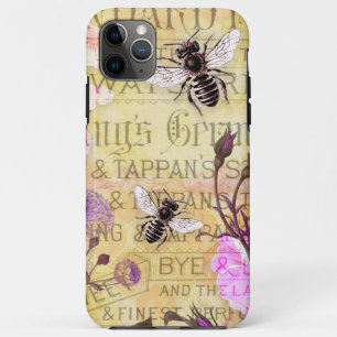 Antike Rosen Bienen Ephemera Collage Case-Mate iPhone Hülle