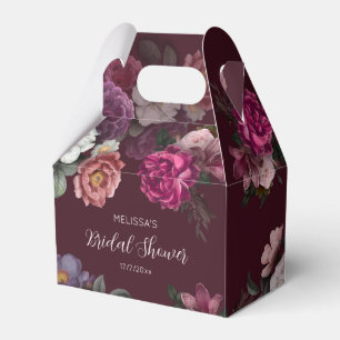 Antike Rosen Burgunder Junggesellinnen-Abschied Geschenkschachtel