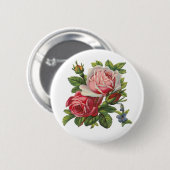 ANTIKE ROSEN BUTTON (Vorne & Hinten)