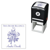 Antike Rosen-Exlibris Permastempel (Beispiel)